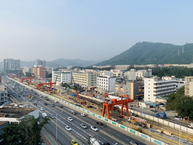 号线钟屋站主体结构封顶|深圳地铁集团|深圳地铁12号线|107国道|深圳