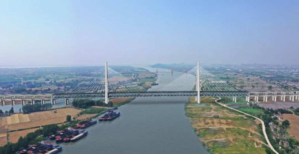 世界首个单主跨超千米的三塔斜拉桥——马鞍山公铁两用长江大桥正式