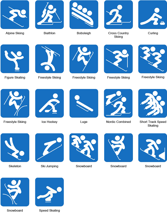 运动员的奥林匹克精神素材来源:北京冬奥组委历届冬奥图标图片来源