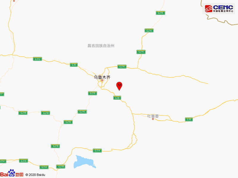 新疆乌鲁木齐市达坂城区发生26级地震有感