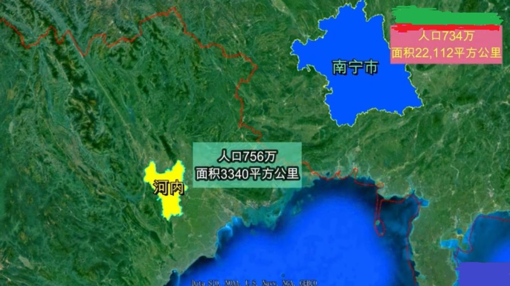 河内位于越南的红河三角洲,人口是756万,面积是3340平方公里,2019年的