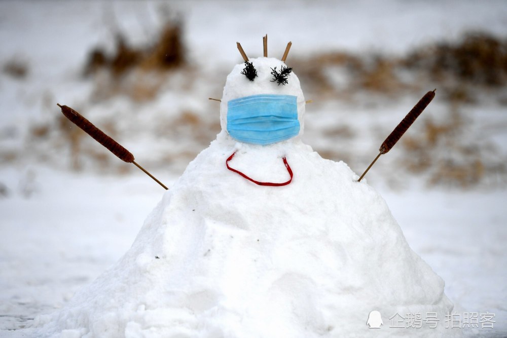 雪人口罩_戴口罩的卡通图片(3)