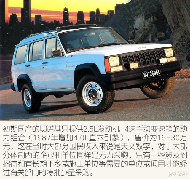 90年代初大切诺基的诞生发福的第二代大切诺基初次正式进口的第三代