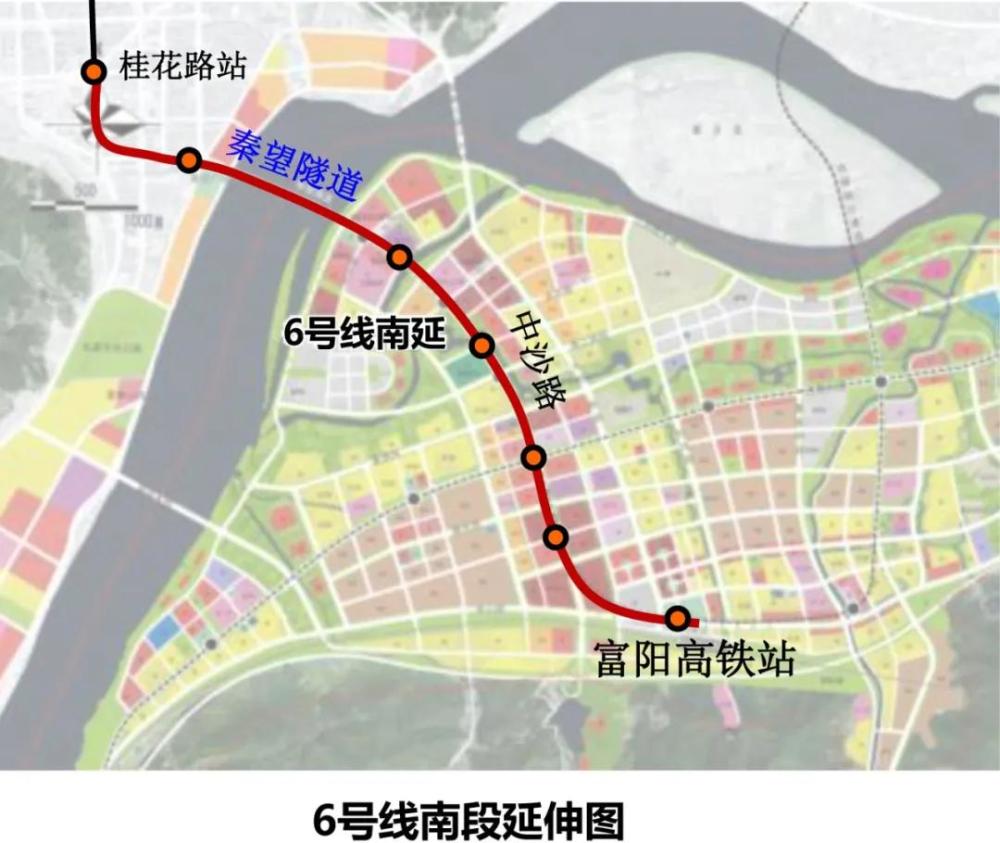 6条延伸线为 2,3,4,6,9,10号线,14号线南延至富阳高桥取消.