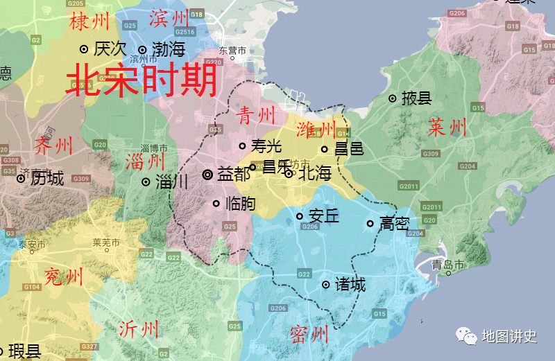 潍坊市行政区划史高密为现存首县青州为古代中心