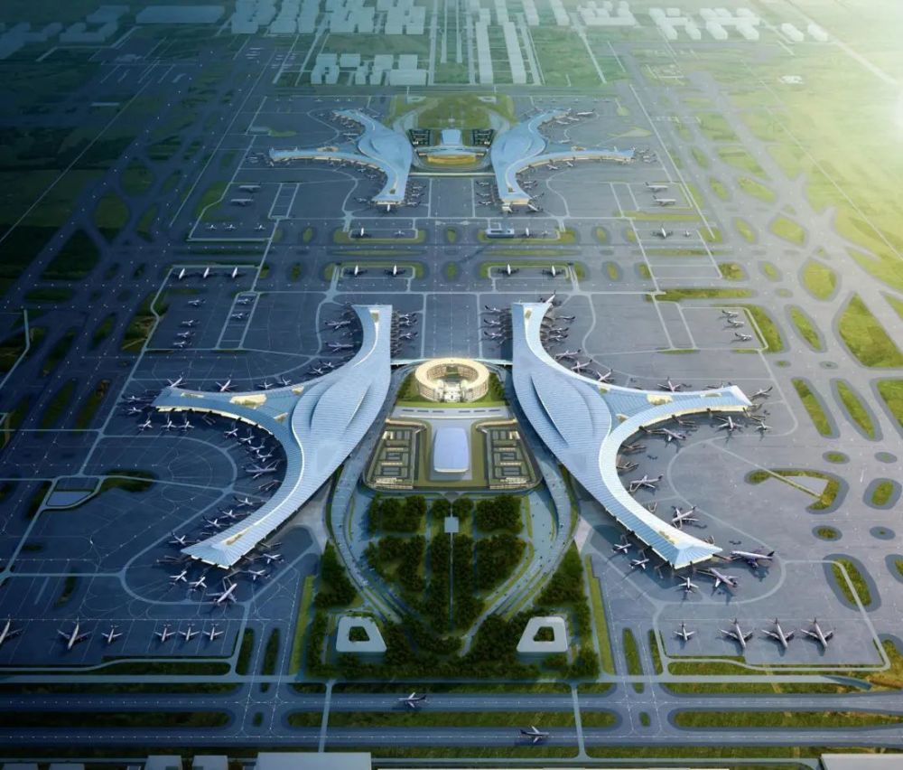在"天府之眼"看飞机起降!成都天府国际机场酒店预计6月建成