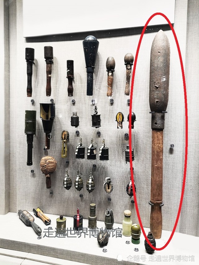 中外各式手榴弹集锦,最大的比成人腿还长,军事博物馆看展
