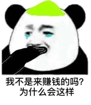 基金表情包:我不是来赚钱的吗?