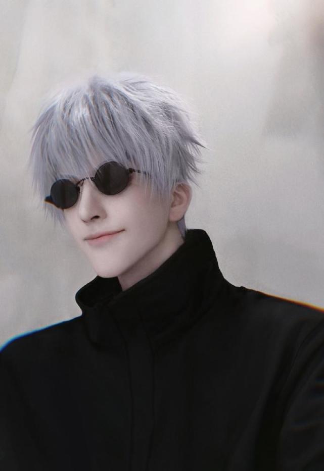 一波五条悟帅气cos!超高还原度的帅气又撩人,但都是女孩子!