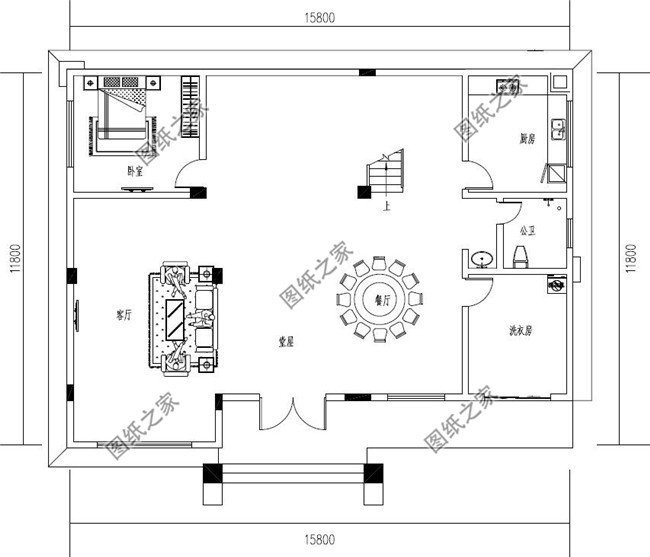 5款180平左右的农村二层房屋图,第四款带洗衣房,你有没有喜欢的?