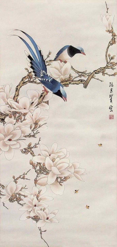 工笔花鸟画的高峰——20世纪杰出的花鸟画家张其翼及其作品欣赏(图)