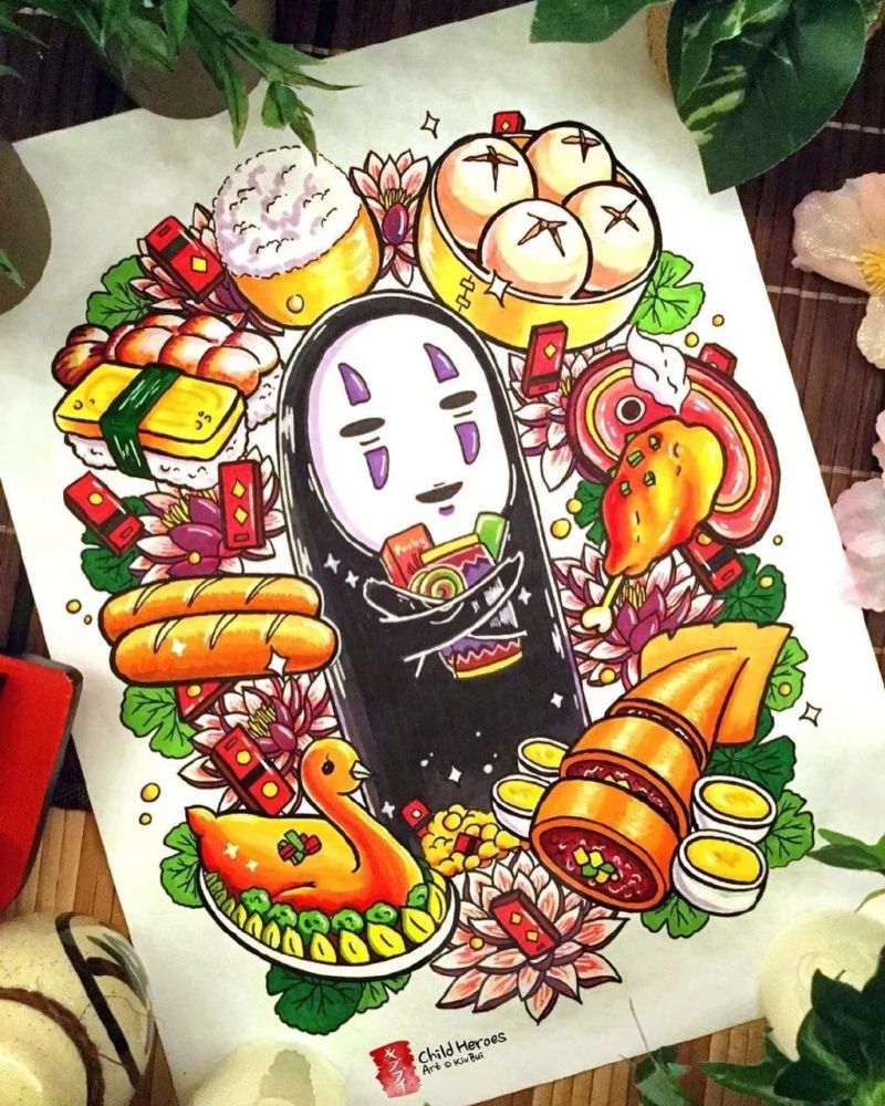 动漫人物|沉迷于美食的小妖怪们