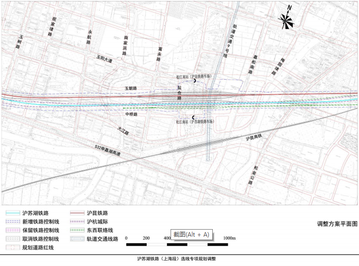 新增石湖荡练塘等多个站点沪苏湖铁路上海段规划调整