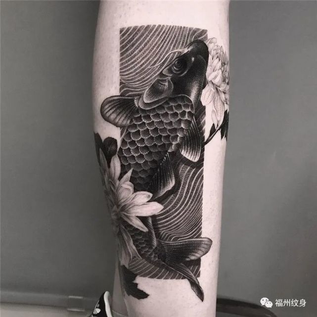 发财-鱼纹身图案