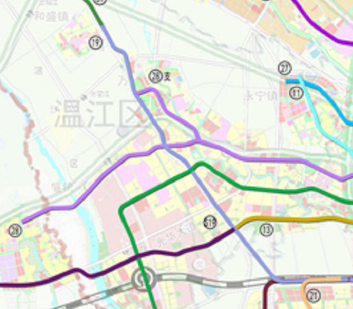 地铁13号线,未来或将成为温江进出主城区最快的线路