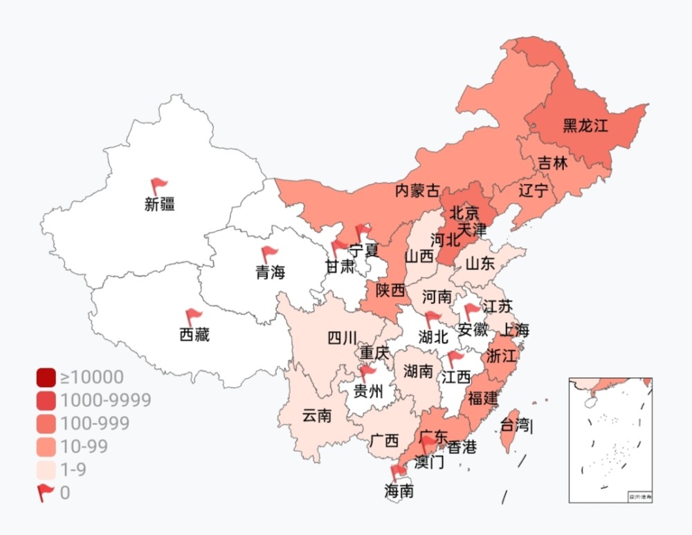 全国疫情趋势下降,重疫区河北确诊人数呈下降趋势