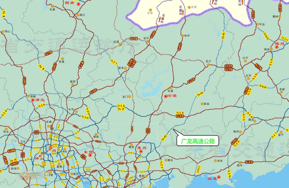 它是广龙高速公路的重要组成部分,东莞至番禺高速公路桥头至沙田段西