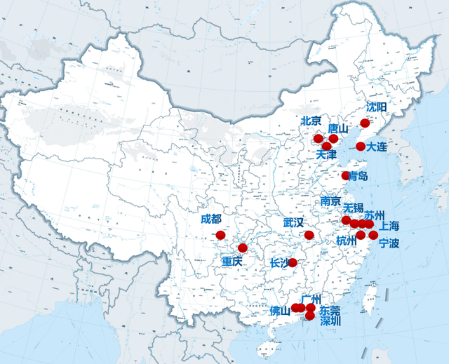 2009年时中国gdp20强分布