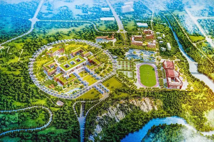 中国科学院大学重庆学院平面图(秦廷富 摄)
