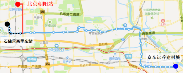 配合京沈高铁北京朝阳站开通,5条公交线路周五起调整
