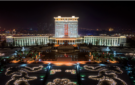 小城夜景汇成一首石河子之歌