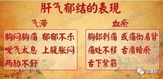 "肝郁气滞"的自我判断!