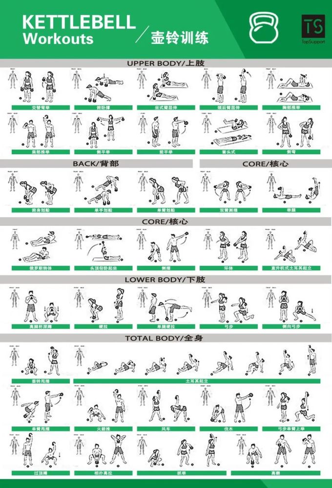体能训练动作库图解大全