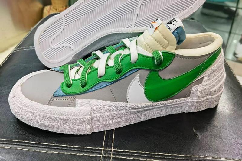 sacai x nike blazer low 2021 春夏联名配色「classic green」率先