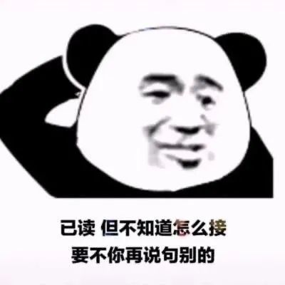 熊猫头表情包如果我没回你消息那你去看看聊天记录