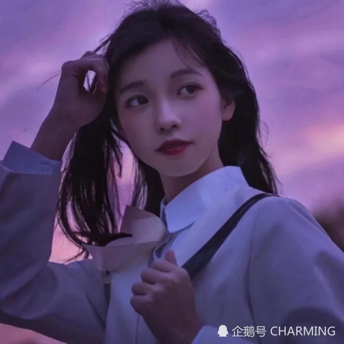 唯美紫色系女生超仙头像