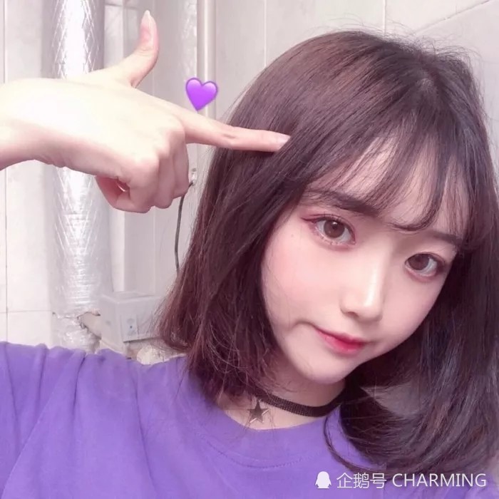 唯美紫色系女生超仙头像