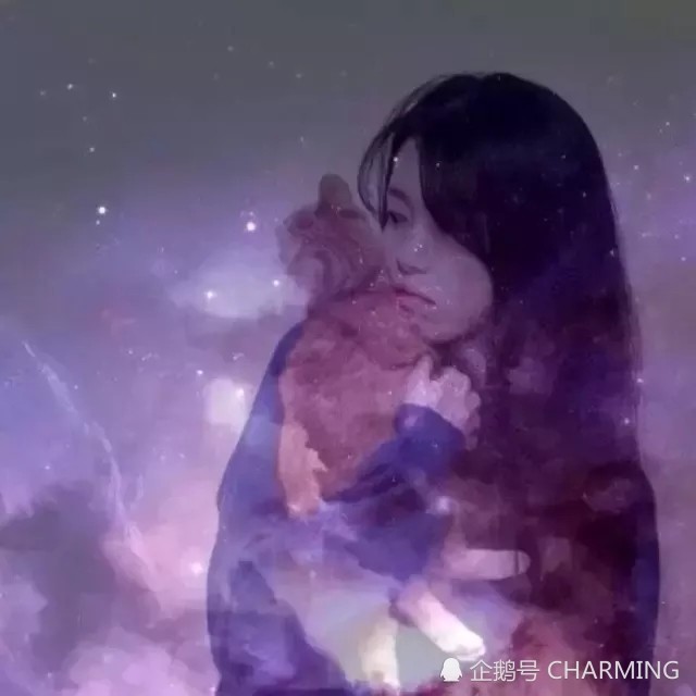 唯美紫色系女生超仙头像