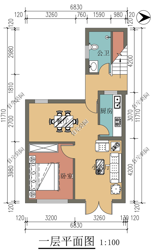 5m 建筑情况:4室 3厅 3卫 1厨 1棋牌室 1书房 2阳台 其实农村房子想