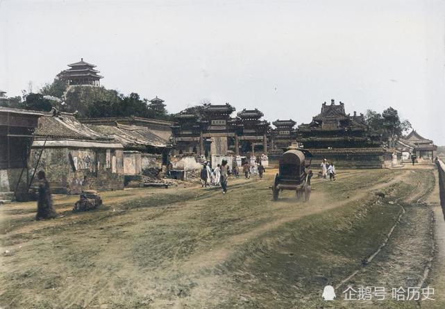 老照片:100年前北平城,前门大街,正阳门,阜成门,天安门