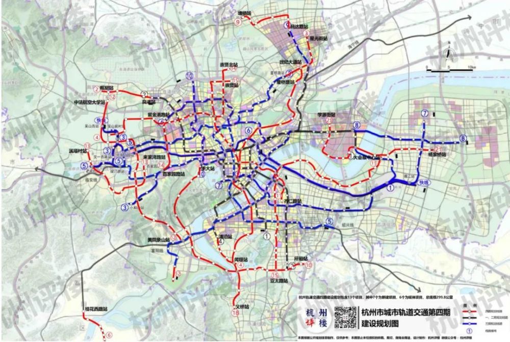 我们回顾杭州地铁建设规划:地铁一期建设规划(2005～2010年,包括:1号