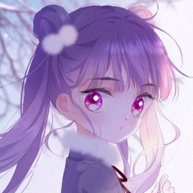 二次元女生头像星星躲进云里月亮出来放信