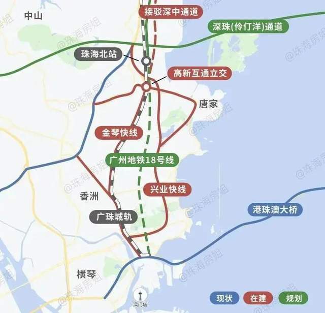 规划中的城轨还有广州地铁18号线延长线,将直接贯通服务广州,中山