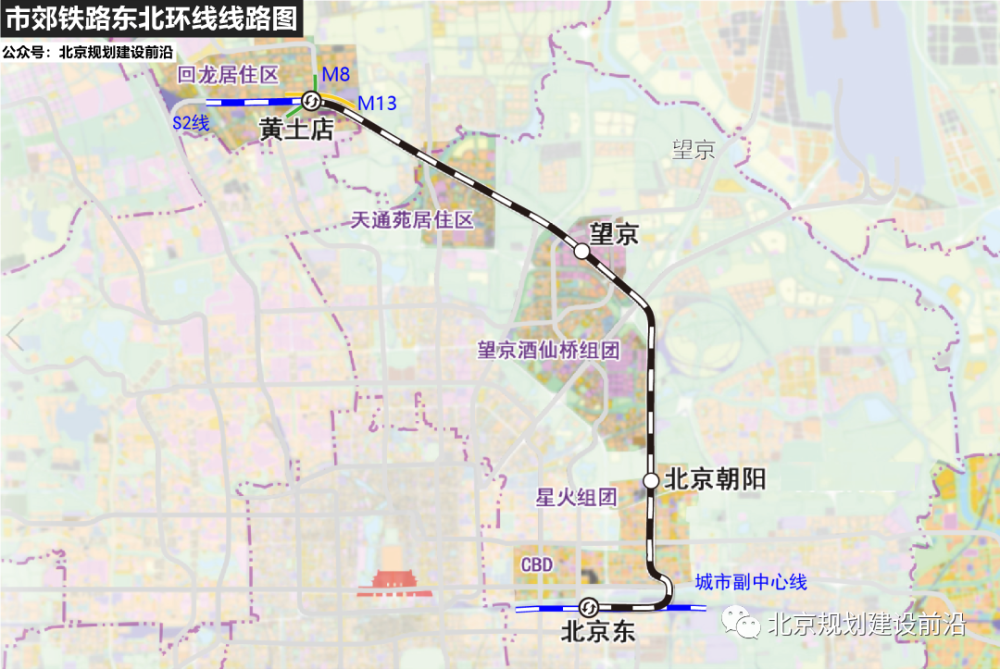 近期将开通市郊铁路东北环线,远期通地铁3号线,r4线