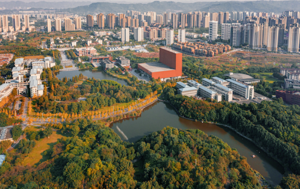 鸟瞰重庆大学城