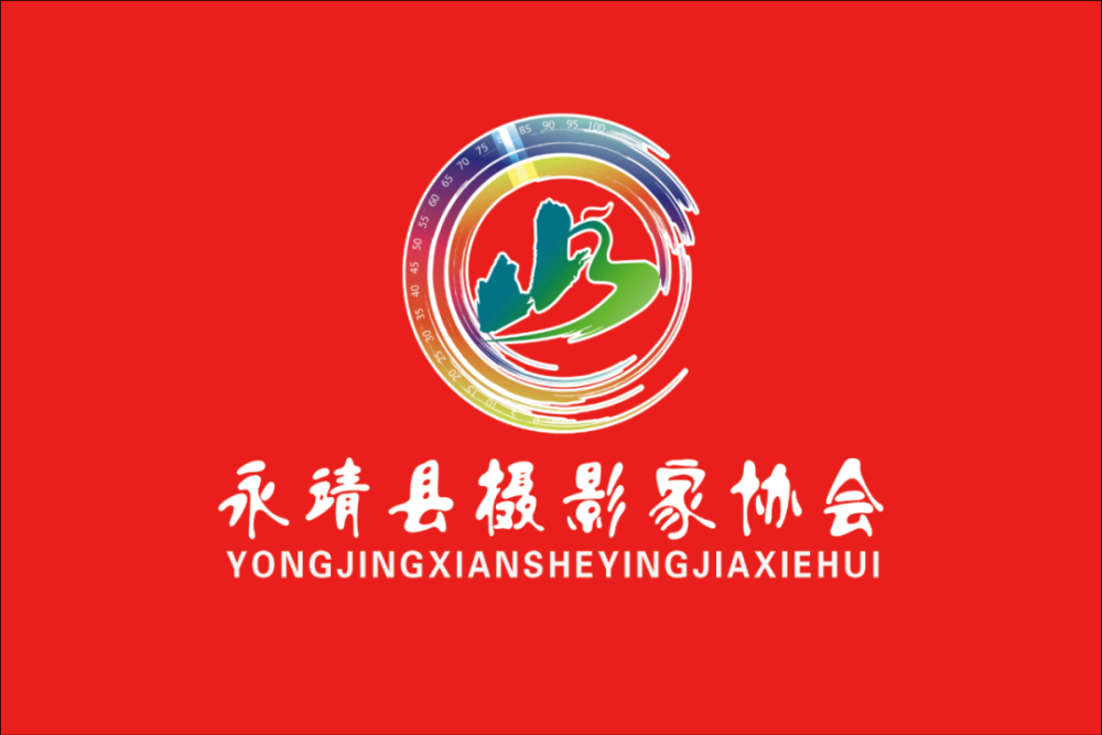 永靖县摄影家协会logo和会旗