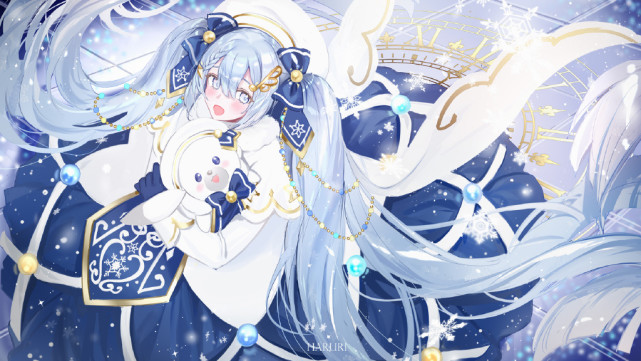 p站二次元画师:《初音未来》雪未来2021壁纸特辑