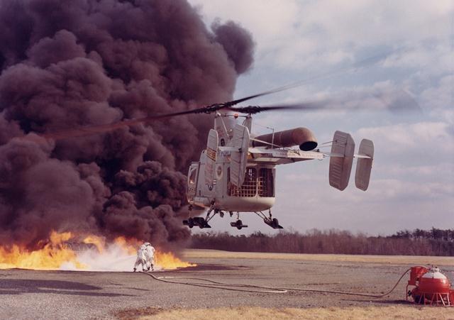 美国卡曼hh-43直升机,德国工程师设计,丑陋但非常好用