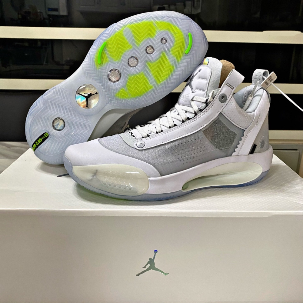 球鞋回顾 air jordan 34low"pure money"白银