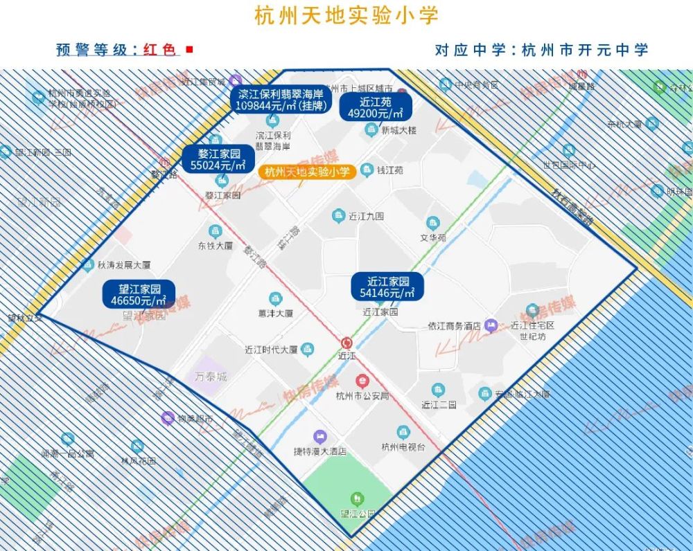 2021年杭州热门学区房价地图出炉!家长必备收藏!