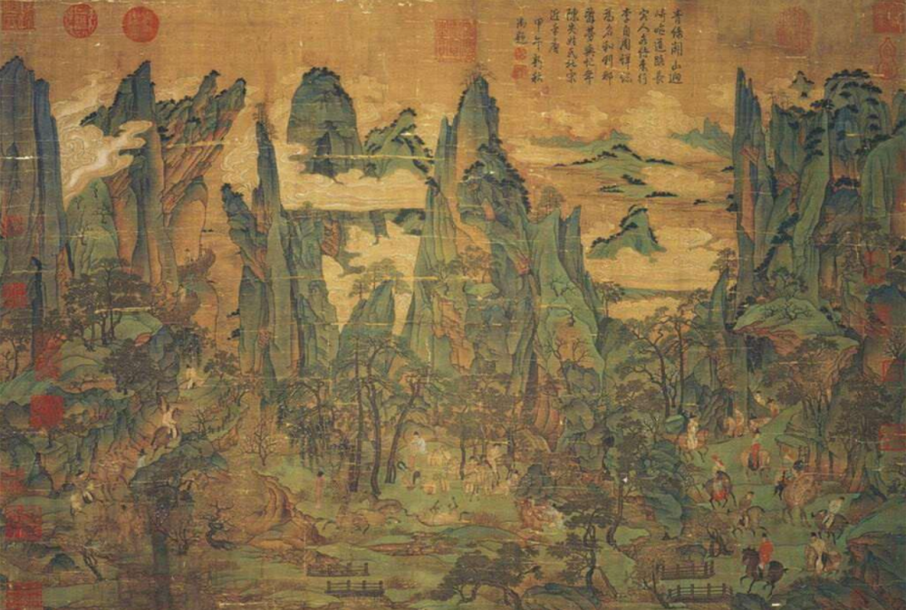 中国绘画纵横导览|李思训,李昭道:都是"青绿山水" 父子有何不同