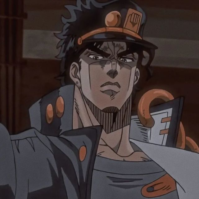 jojo的奇妙冒险空条承太郎最强的劳模动漫头像壁纸自剪