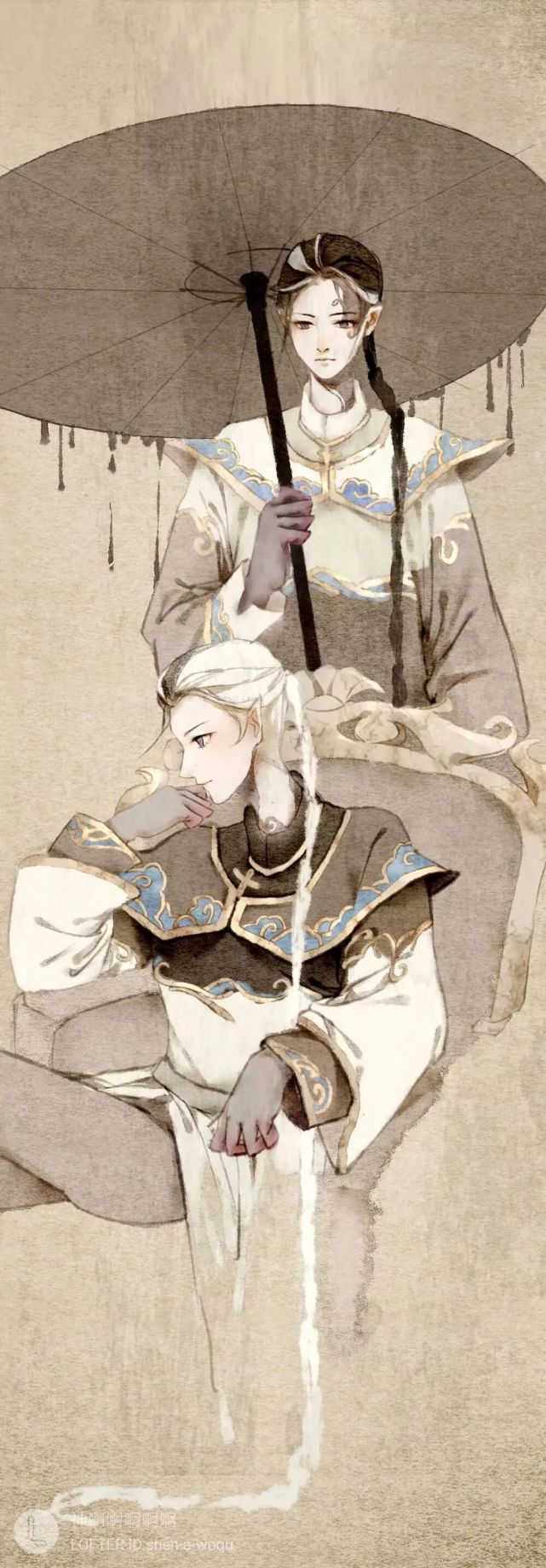 谢必安/范无咎(壁纸)宿伞之魂—第五人格
