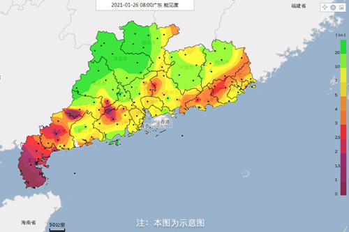 北部,肇庆北部,广州北部,惠州北部,河源,梅州和粤东市县10℃～15