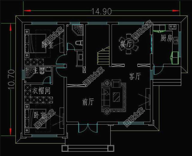 简单农村自建房子设计图,有阳台有露台,看完你还想在城市买房吗