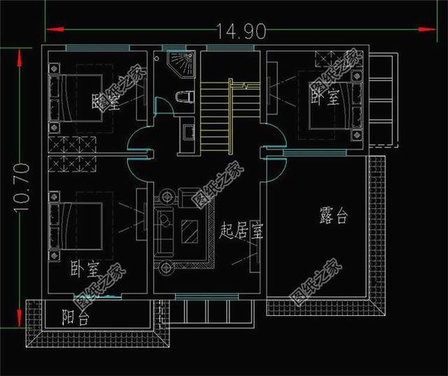 简单农村自建房子设计图,有阳台有露台,看完你还想在城市买房吗